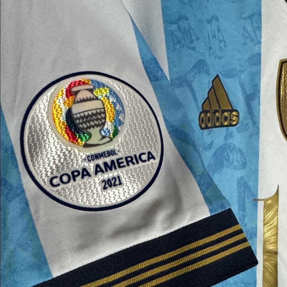 Adidas Argentina National Team Soccer Jersey Messi 10 Mens Size XL Copa America - Picture 4 of 15
